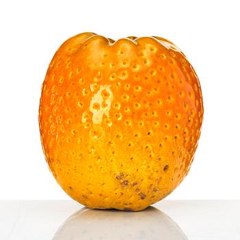 Hans Hedberg, a faience sculpture of an orange, Biot, France.