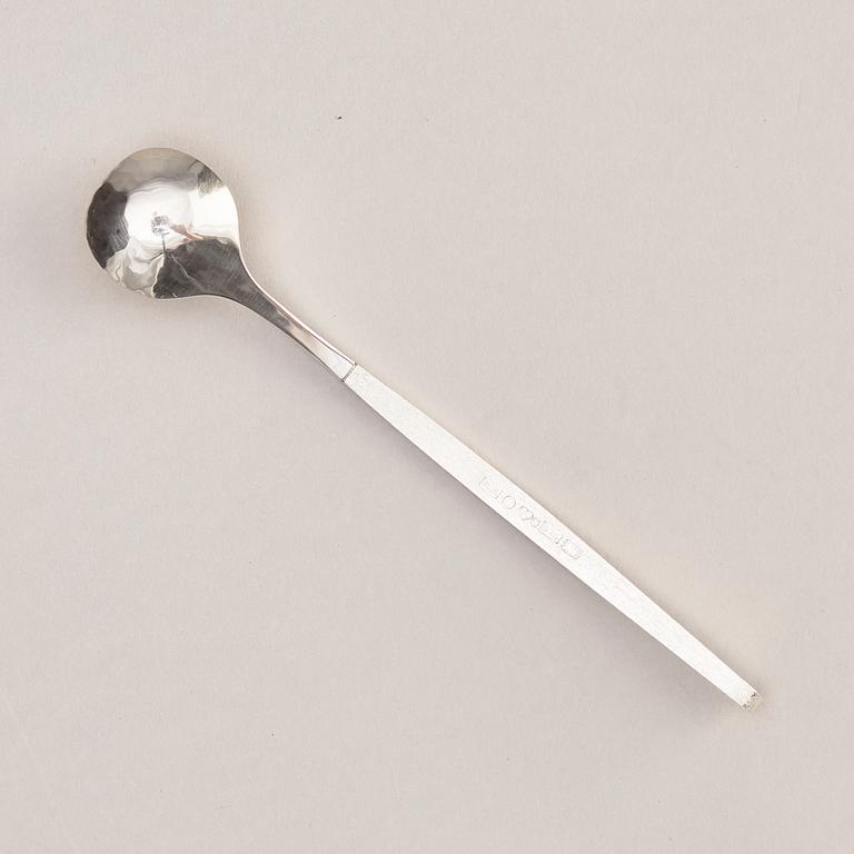 A parcel-gilt silver sterling spoon, mark of Rolf Lindståhl, Stockholm 2001.