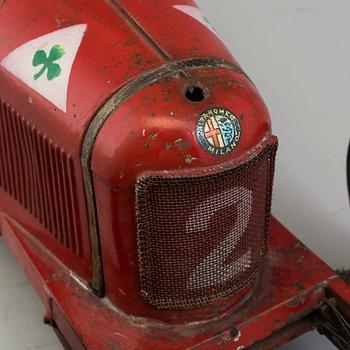 A red tinplate CIJ Alfa Romeo P2, France, ca 1930.