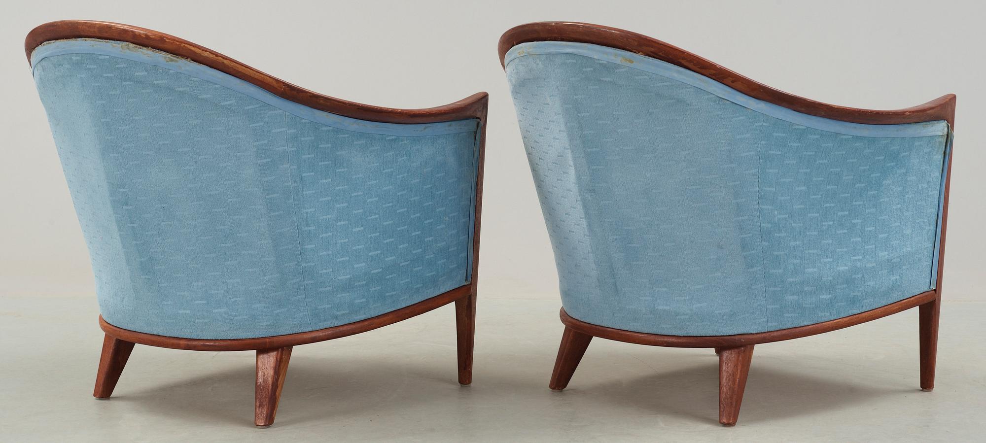 FÅTÖLJER, ett par, Bröderna Andersson, Sverige, 1950/60-tal.