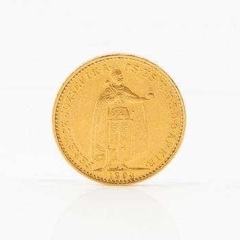 Gold Coin 20 Korona 1894 Hungary Franz Josef I.