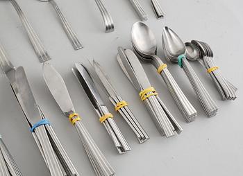 BESTICK, 101 delar, rostfritt stål, "Thebe", Folke Arström,  Gense, 1900-talets andra hälft.