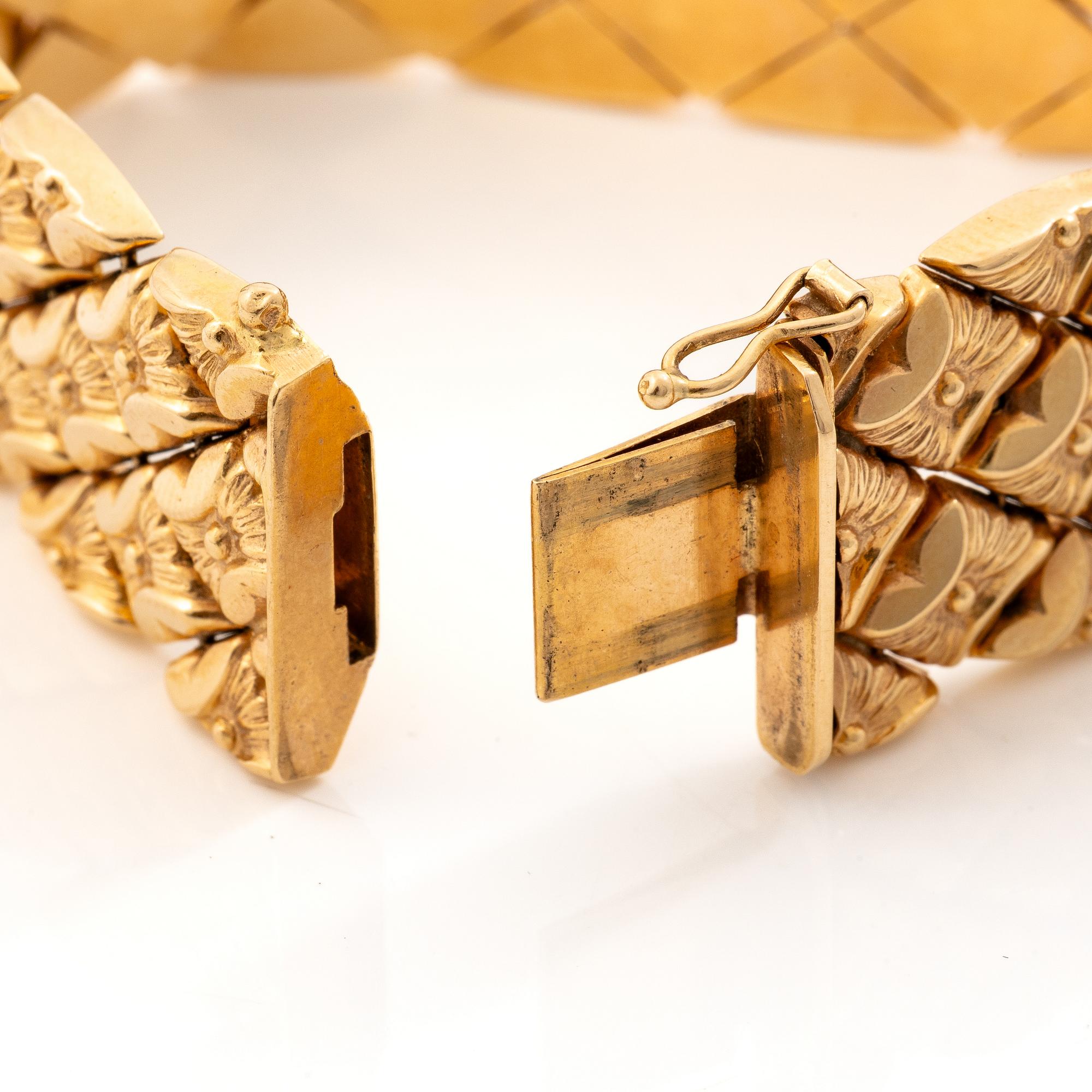 Bracelet, 18K gold, Italy.