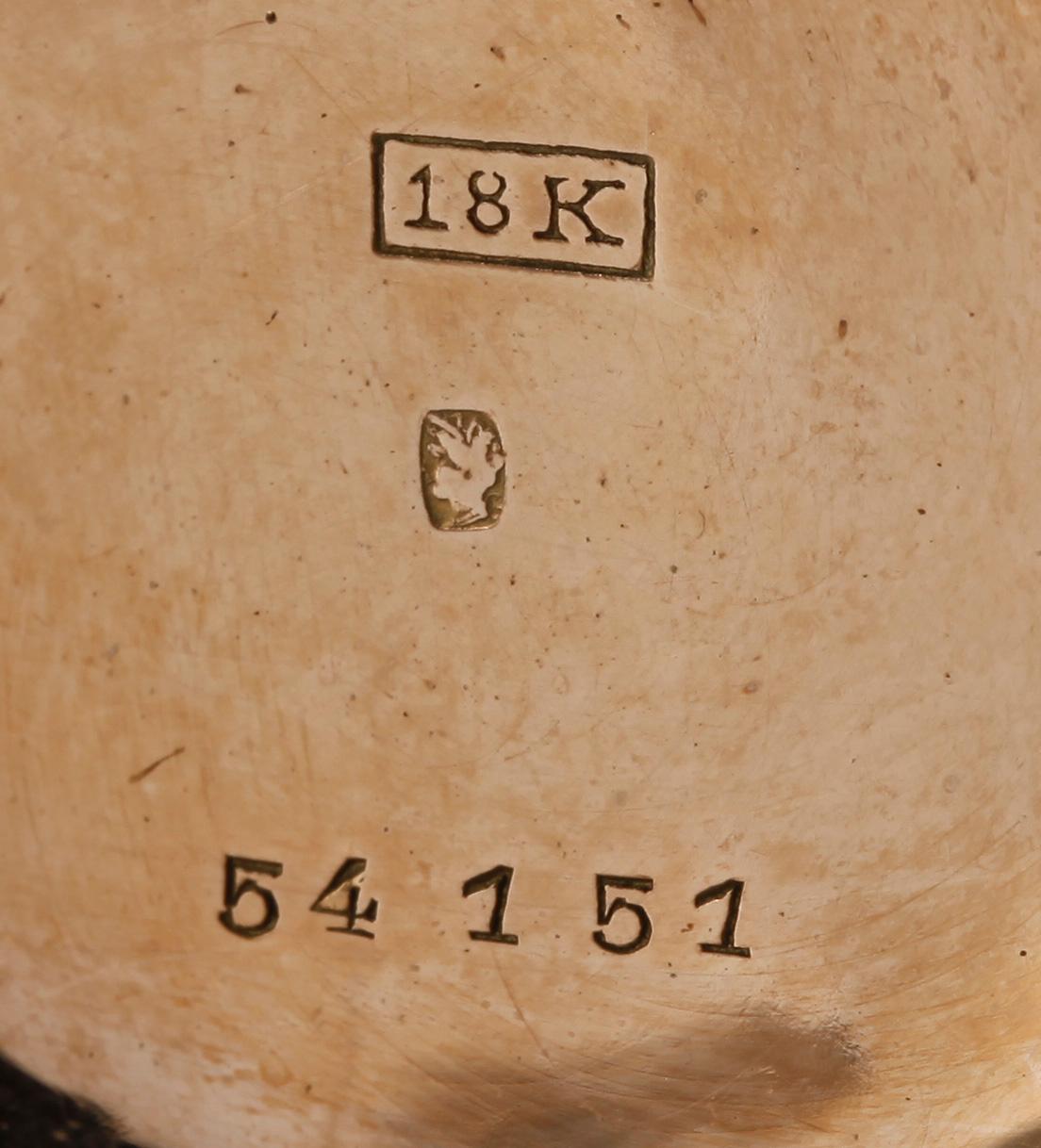 DAMFICKUR, 18k guld, Breuget, tidigt 1900-tal.