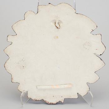 BRITT-LOUISE SUNDELL, Gustavsberg, väggplatta, stengods, 1960-tal.