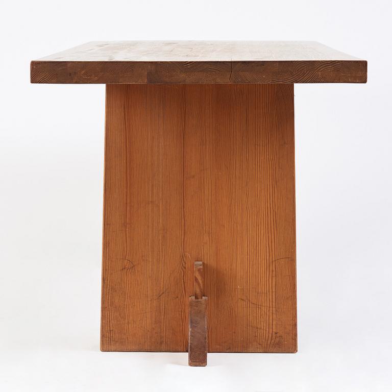 Axel Einar Hjorth, a stained pine "Lovö" table, Nordiska Kompaniet, Sweden 1930s.