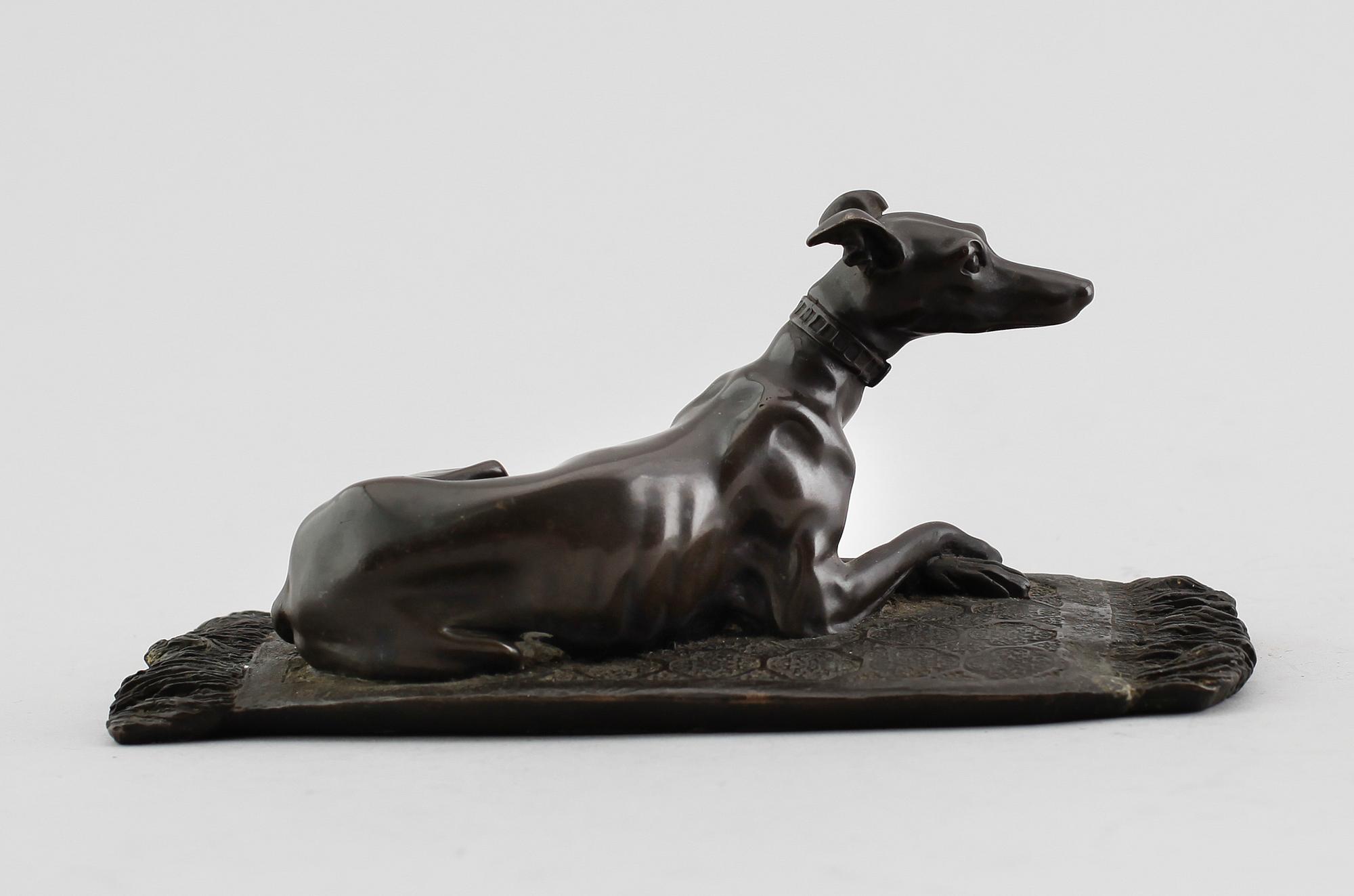 FIGUR, brons, signerad O.F.A, 1900-tal.