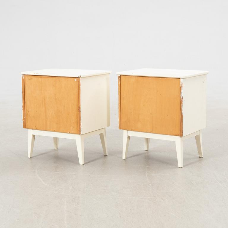 Bedside tables, a pair, 1950s.