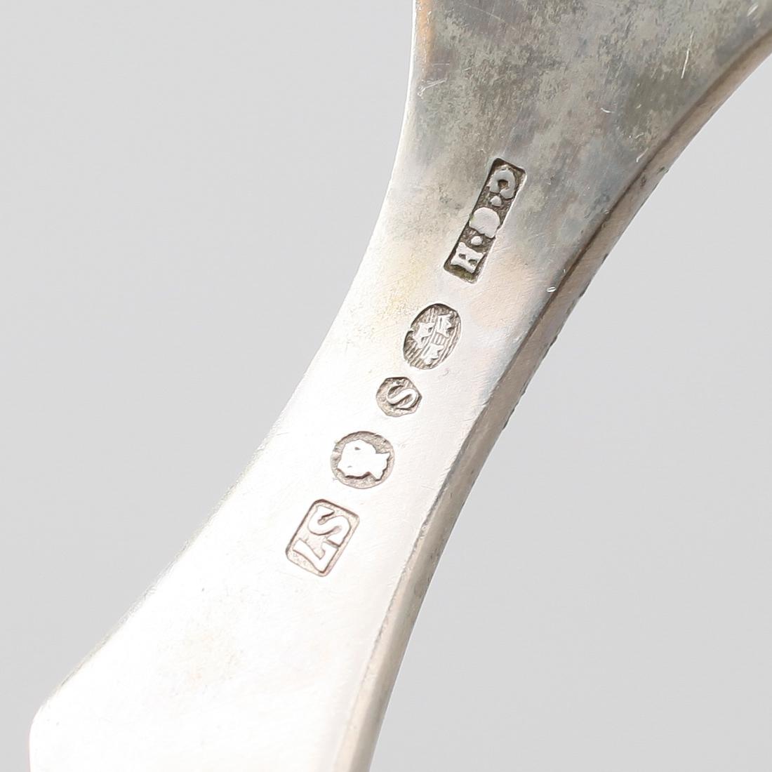 FISKBESTICK, 24 delar, silver, CG Hallberg, Stockholm 1920. Vikt ca 1409 g.