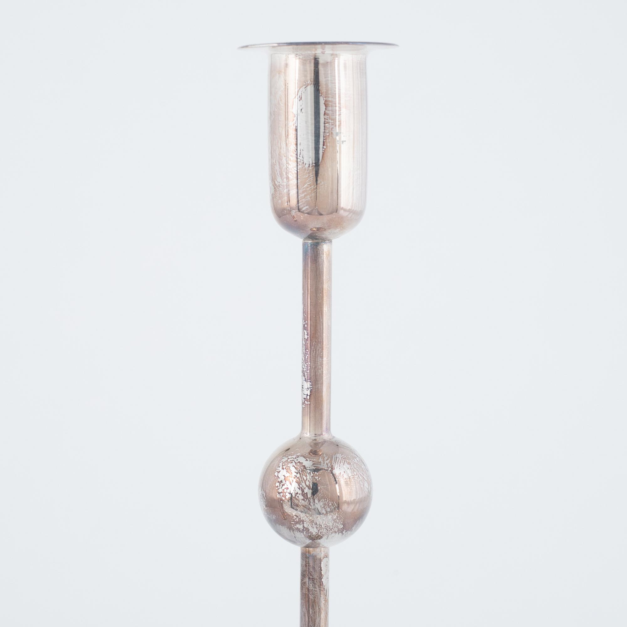 Estrid Ericson, ljusstakar, 3 st, "Kulan", Firma Svenskt Tenn.