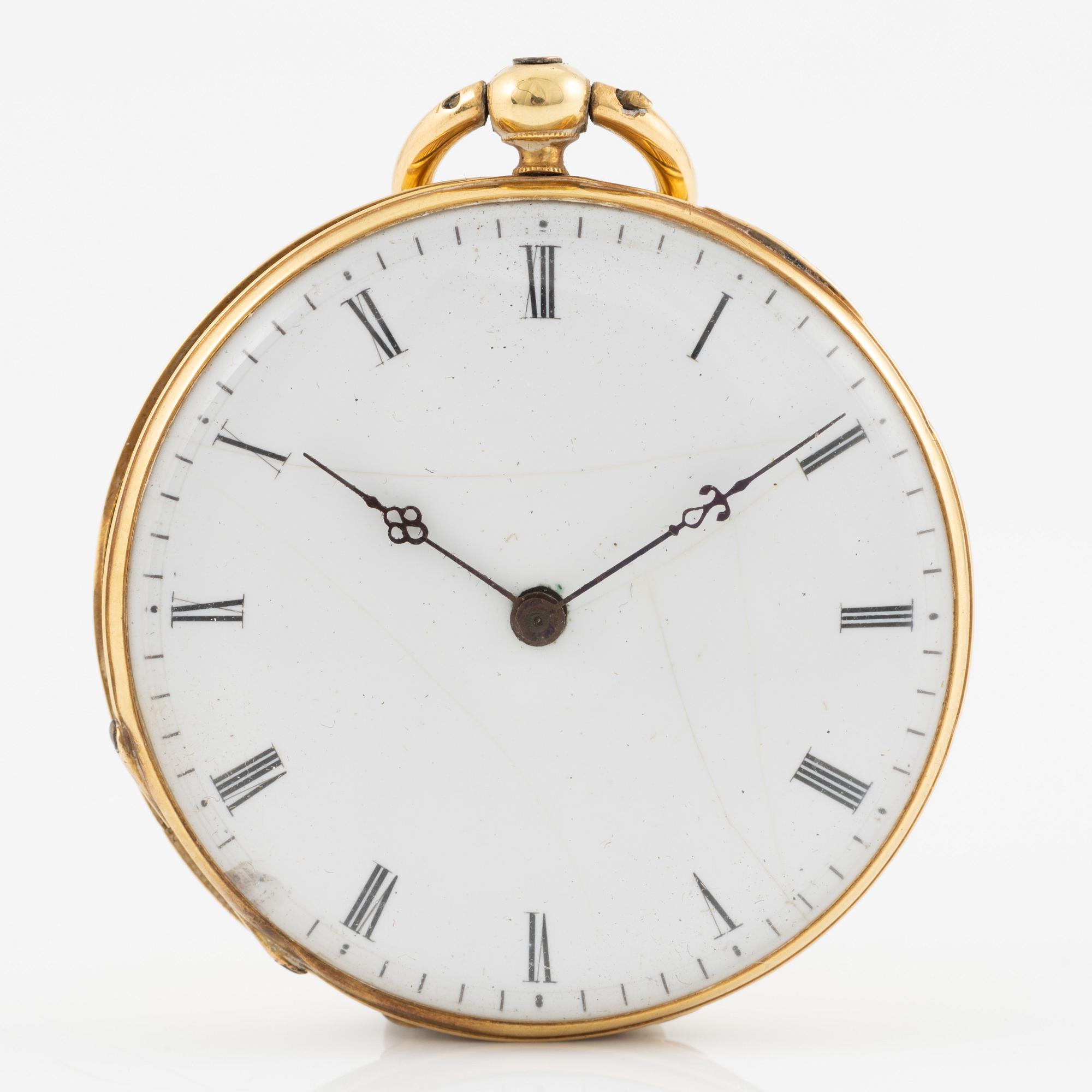 Pocket watch, 37.5 mm.