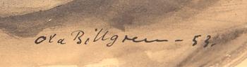 Ola Billgren, tuschteckning signerad och daterad -53.