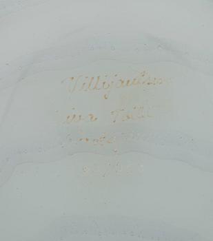 FÅGEL, glas, Vildsvan, sign. Oiva Toikka Nuutajärvi. Pro Arte numr. 160/750.