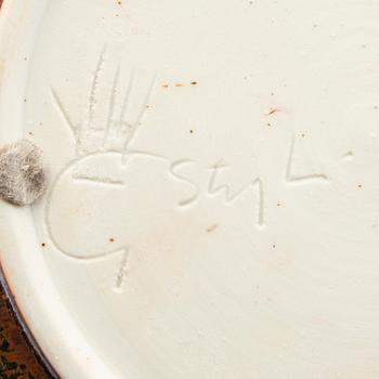 Stig Lindberg, a stoneware bowl, Gustavsberg studio, Sweden 1942-55.