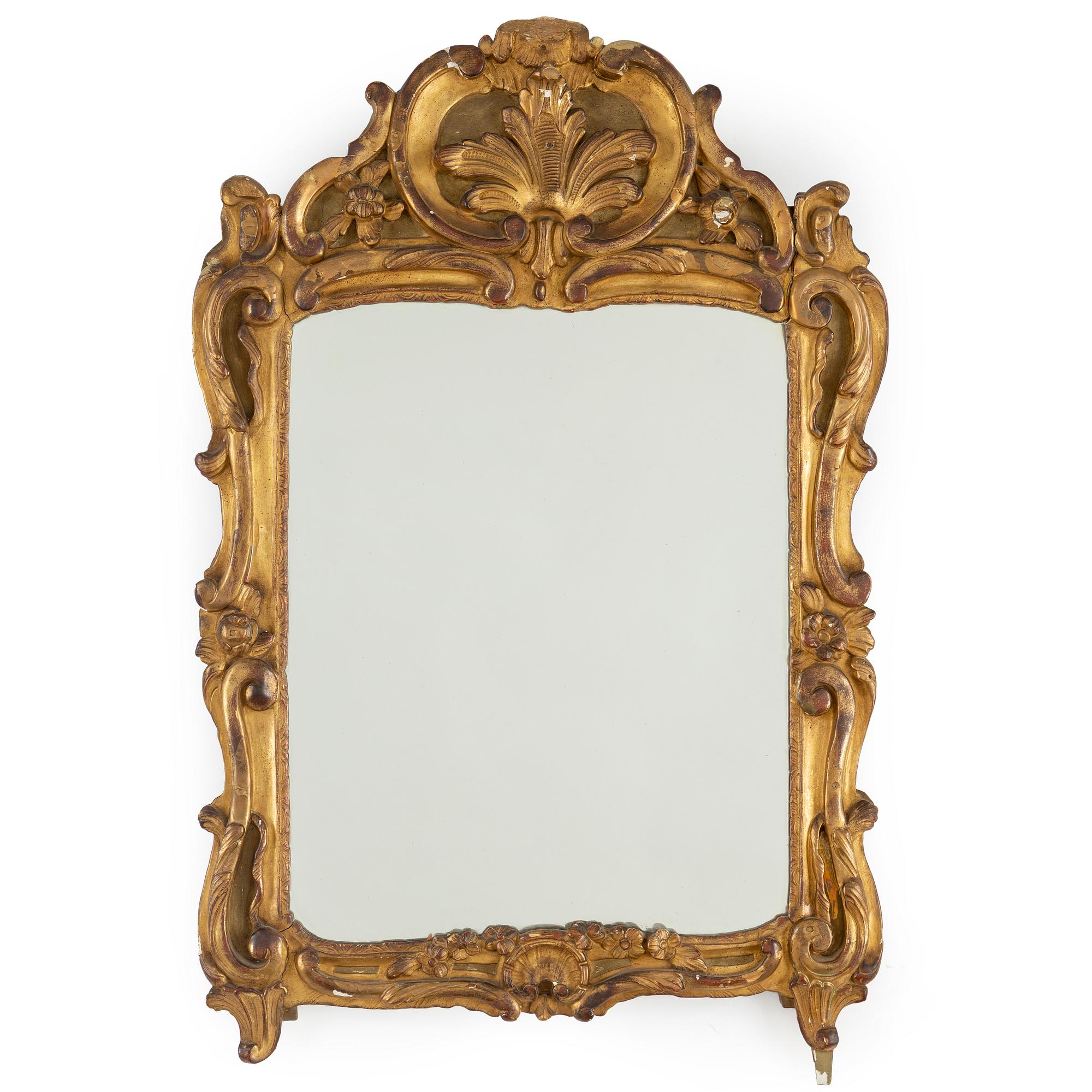 A 19th century Louis XV-style mirror.