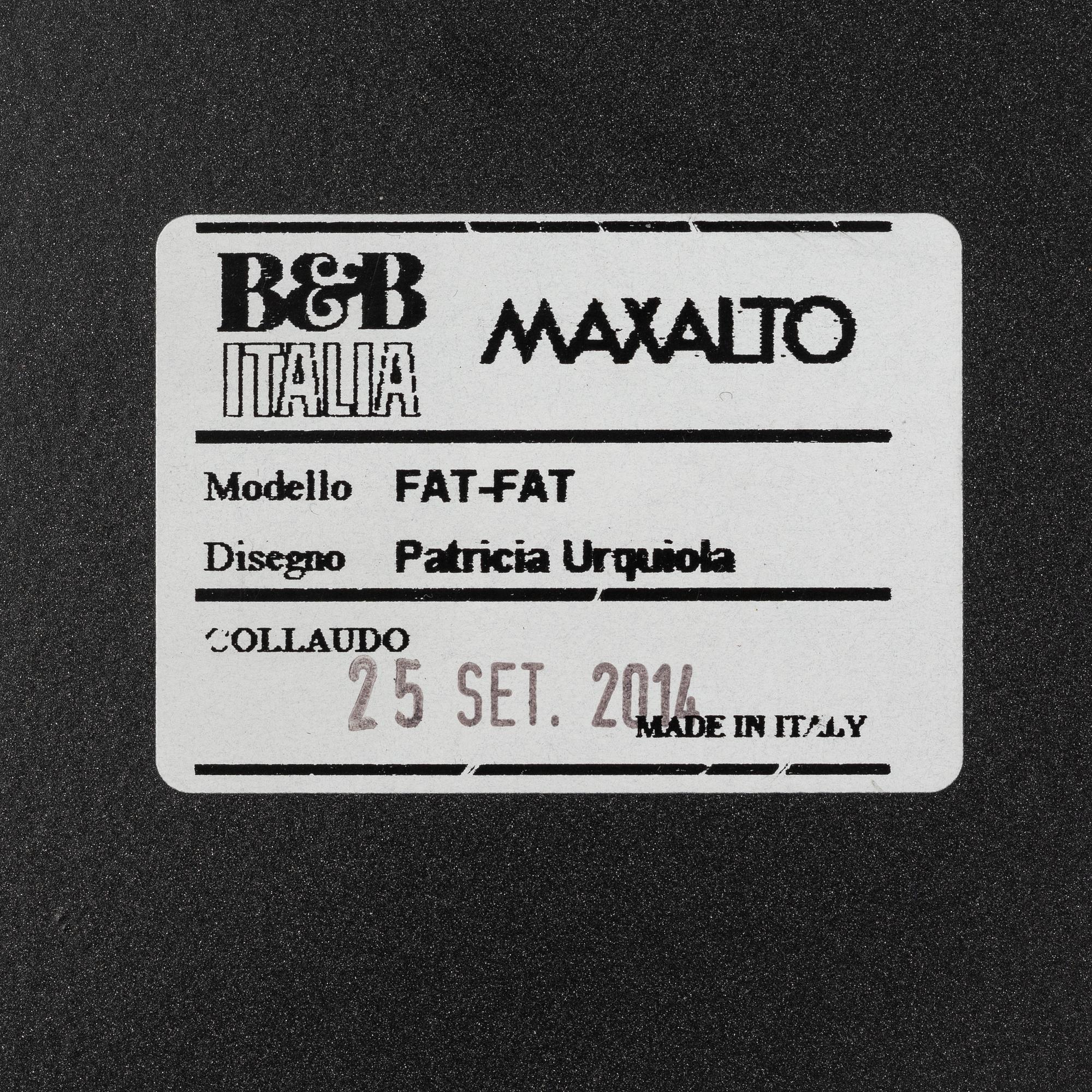 Patricia Urquiola, a set of two coffe tables, model 'Fat-Fat' for B&B Italia, modern manufacturing.