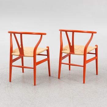 Hans J. Wegner, chairs, a pair, model CH-24/"The Y-chair", Carl Hansen & Son, Denmark.