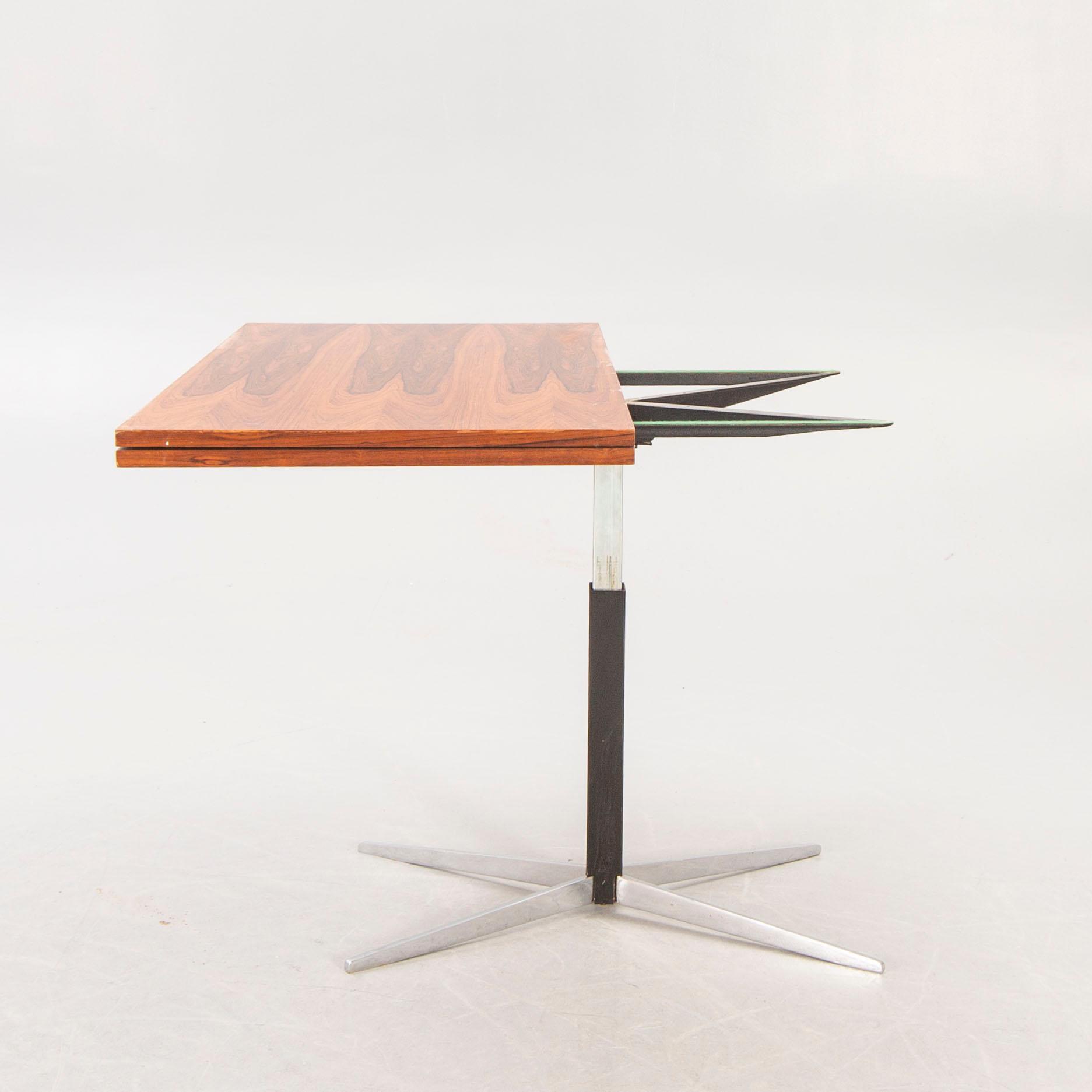 Wilhelm Renz, a 1960s jacaranda adjustable coffee table/dining table,
