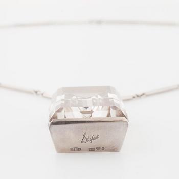 ATELJÉ STIGBERT, Stockholm, 1945, a faceted rock crystal pendant.