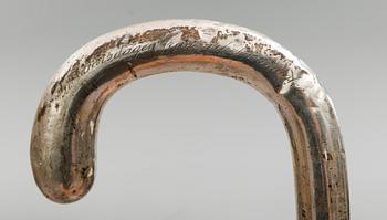 KÄPPAR, 5 st, med silverkryckor, 1900-talets första hälft.