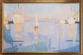 Carl Gunne, Harbour Scene.