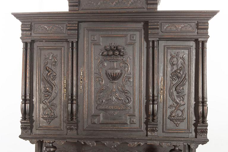 A neo-renaisssance styel cupboard first half of the 20th century.