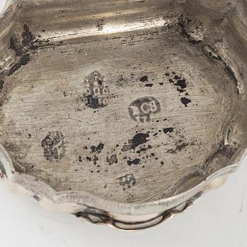A Danish Rococo Silver Box, mark of Bendix Christensen, Copenhagen, second half of the 18th century.