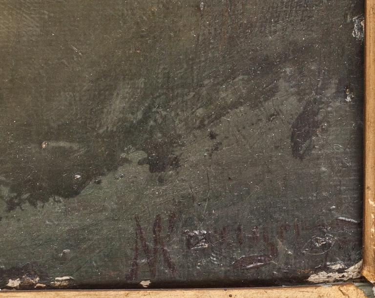 NILS KREUGER, olja på duk, signerad.