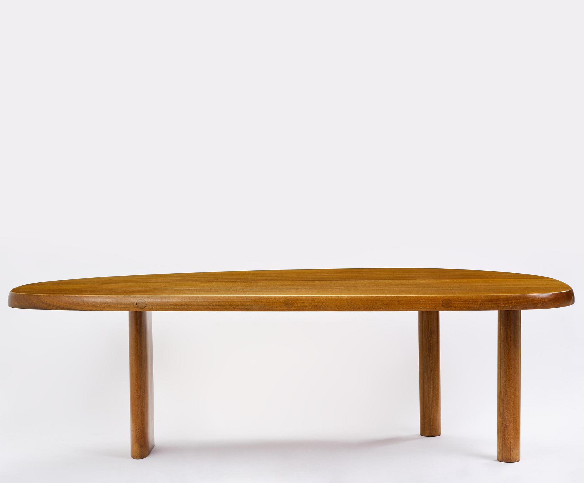 Charlotte Perriand, a "Forme Libre" table, executed by André Chetaille for Galerie Steph Simon, France, ca 1956.