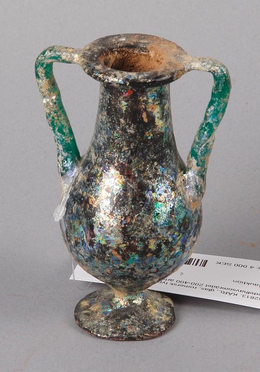 KÄRL, glas, romersk typ, Medelhavsområdet 200-400 århundradet e Kr.
