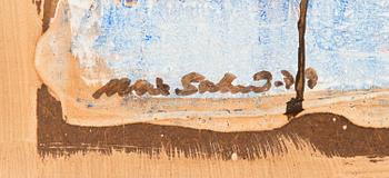 Max Salmi, oil on board, signed and dated -79.