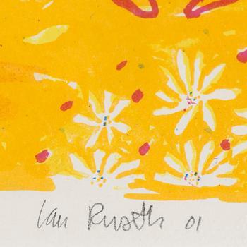 IAN RUST, litografi, signerad och daterad 01, numrerad 81/130.