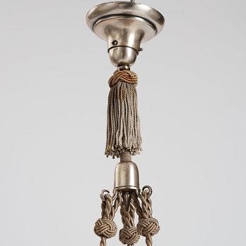 Swedish Grace, taklampa, nysilver, 1920-tal.