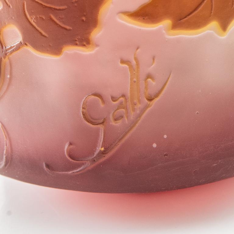 Emile Gallé, bowl Art Nouveau Nancy, France early 20th century.