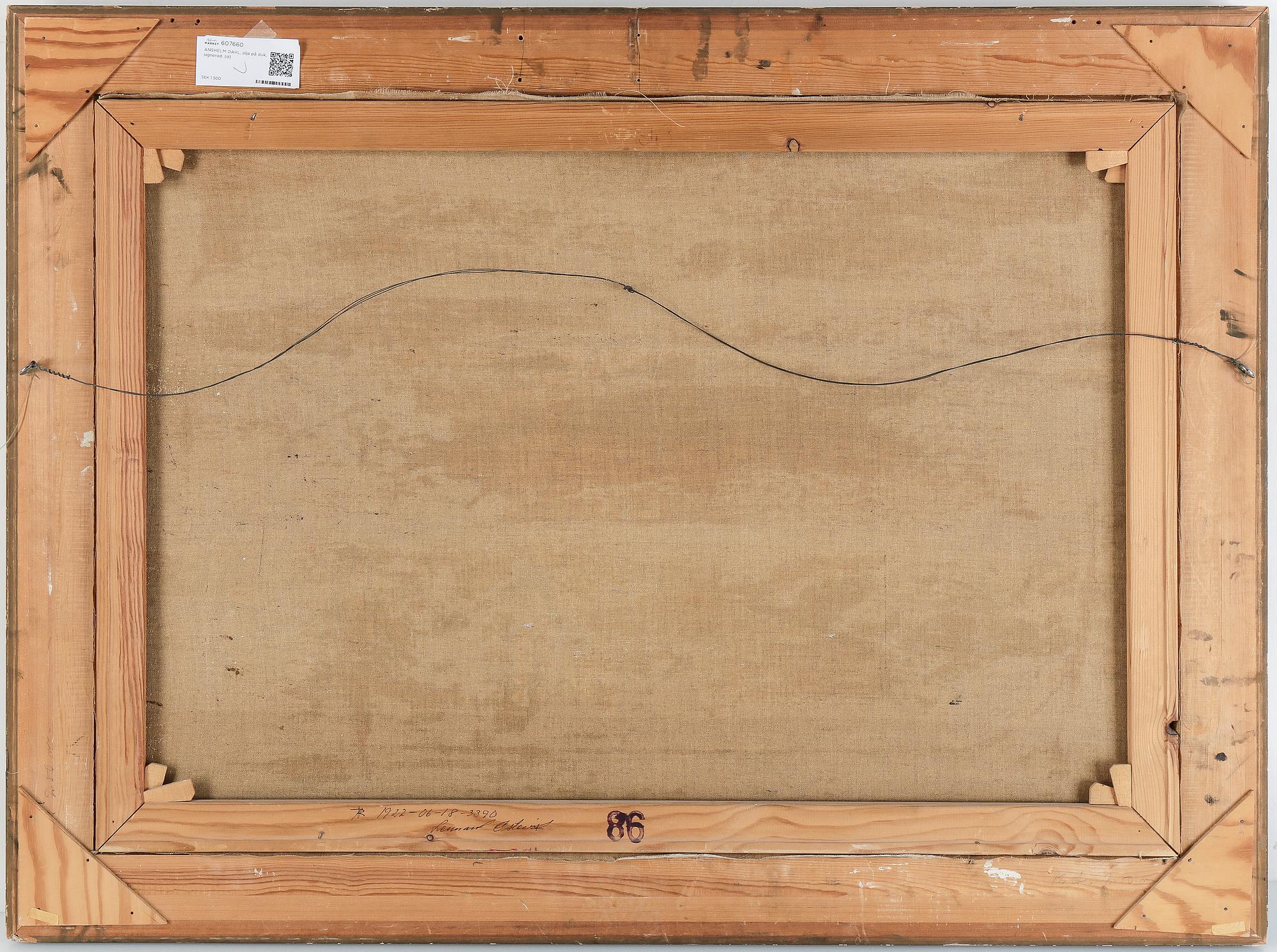 KARL BERGMAN, olja på duk, signerad.