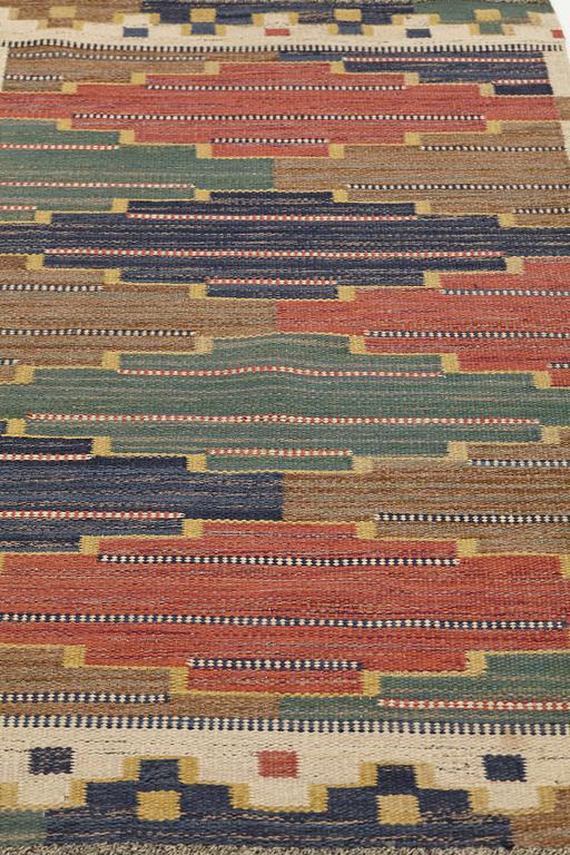 Märta Måås-Fjetterström, MATTO, A RUNNER, "Blå heden", flat weave, ca 192,5 x 85-86 cm, signed AB MMF.