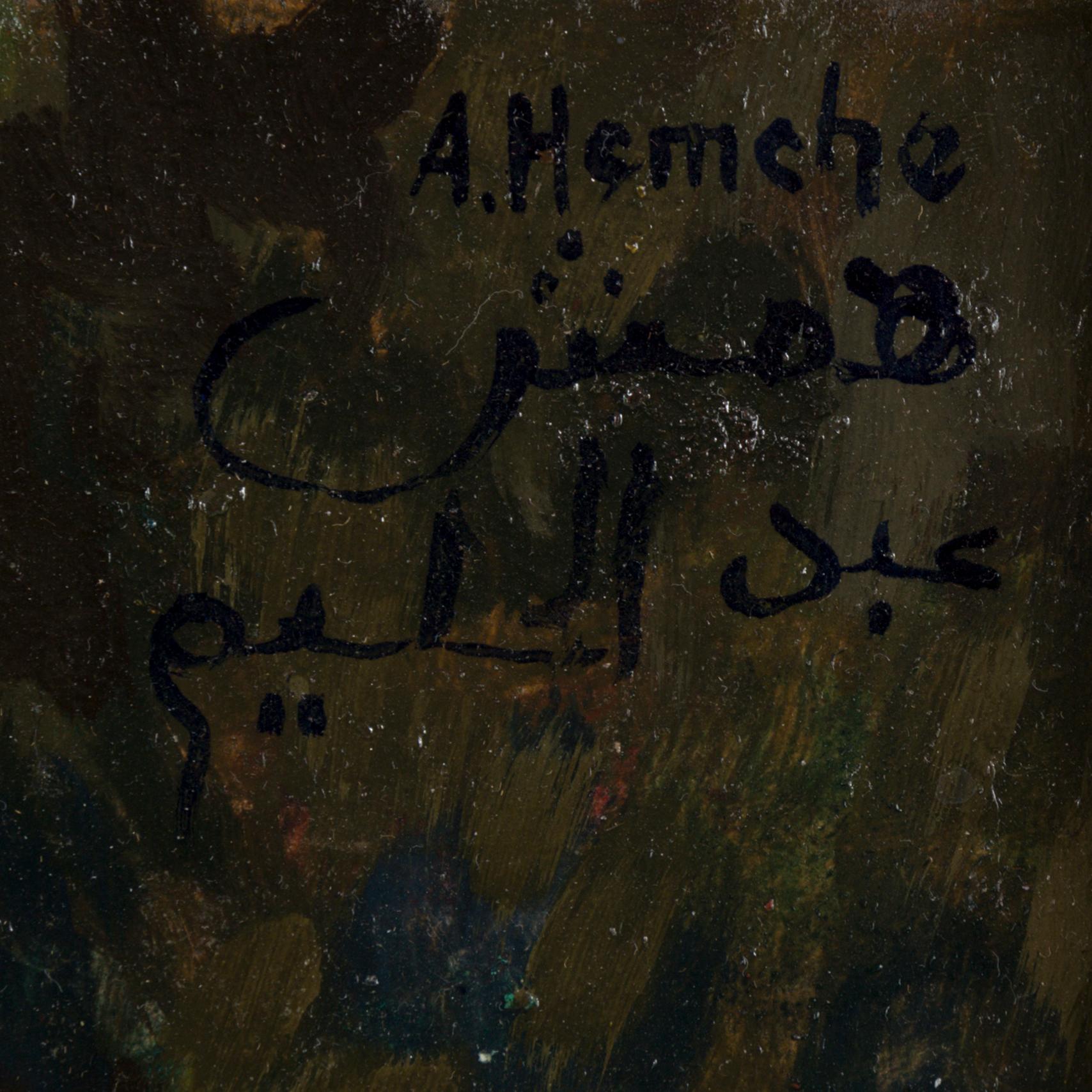ABDEL-HALIM HEMCHE, Oil on panel, signed.