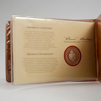MEDALJER, 26+1 delar, sterlingsilver, Peter Paul Rubens, efter, Franklin Mint, 1977. Totalvikt ca850g.