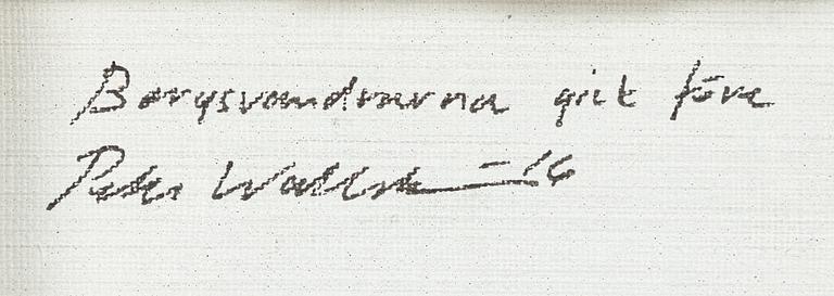 Peter Wallström, "Bergsvandrarna gick före".