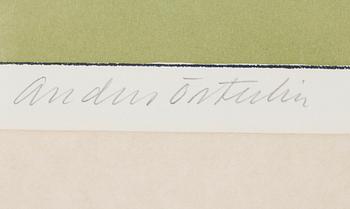 ANDERS ÖSTERLIN, färglitografi, signerad och numrerad 55/300.