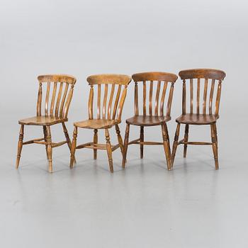 FOUR BRITISH CHAIRS, EARLY 29TH CENTURY.