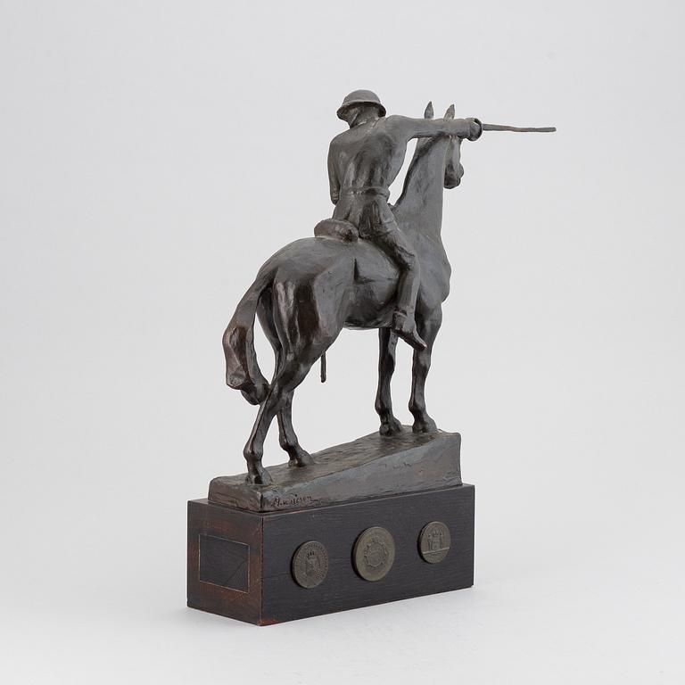MAUD VON ROSEN, sculpture, bronze, signed.
