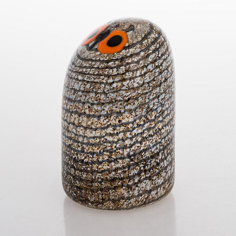 Oiva Toikka, a glass bird signed O. Toikka Nuutajärvi.