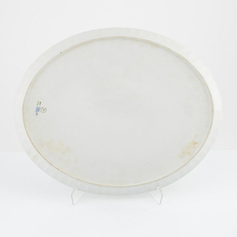 A 'Blue Vifte' porcelain dish, Royal Copenhagen, Denmark.