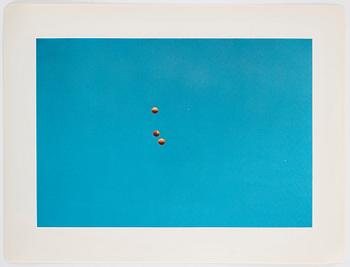 John Baldessari, "Trowing three balls in the air to get a straight line".