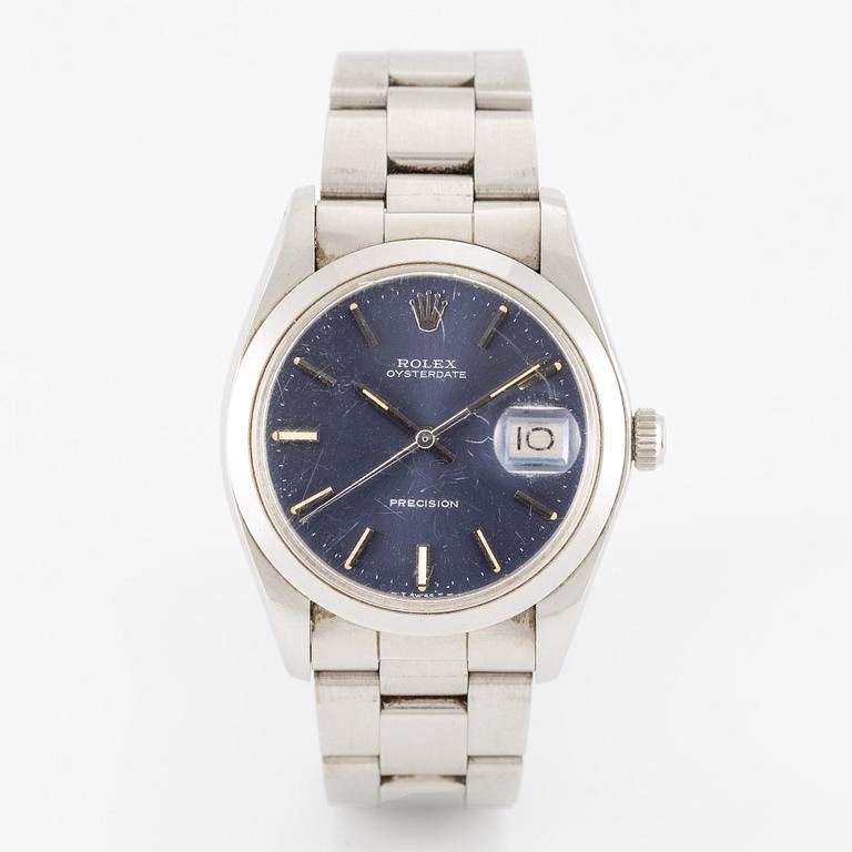 Rolex, Oysterdate, Precision, wristwatch, 34 mm.