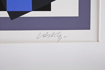 VICTOR VASARELY, Mapp med 10 st färgserigrafi,1989, samtliga signerade och numrerade 93/100.