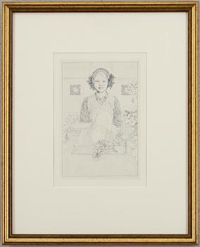 Carl Larsson · CARL LARSSON, efter, etsning, tryckt 1983, från originalplåt, ej sign.