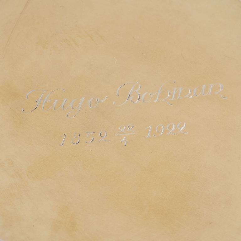 A Swedish silver bowl, mark of CG Hallberg, Stockholm 1908.