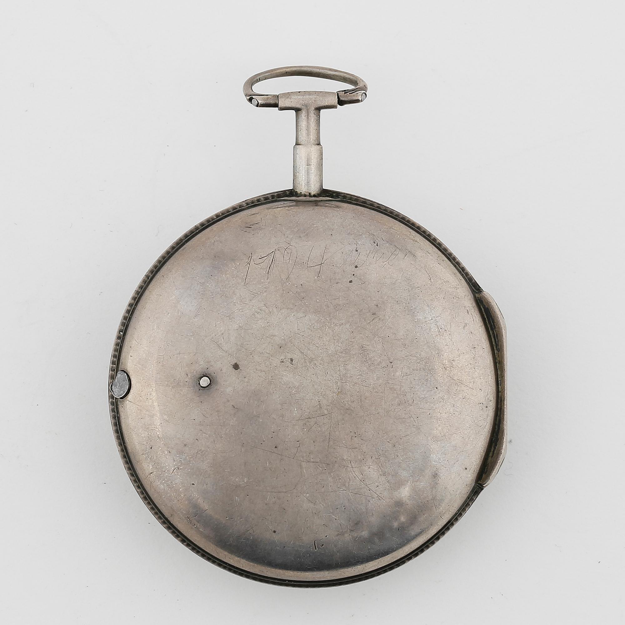 HERRFICKUR, silver, Jacob Kock, verksam i 1762-1803 Stockholm. Vikt tot ca 135 gram.